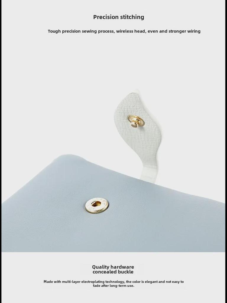 Женский мягкий кожаный короткий кошелек с несколькими отделениями для карт и принтом «Ромашки»