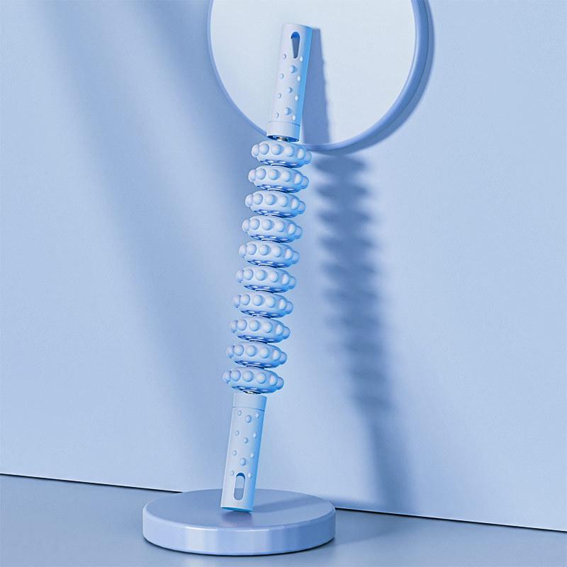 Crescent High-Intensity Foam Roller: Slimming Leg & Calf Massager with Hollow Wolf Tooth Design