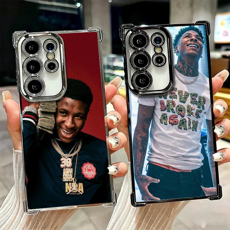 Rapper YoungBoy Plating Phone Case For Samsung Galaxy S24 S25 FE S26 Edge S23 Ultra S22 S21 Plus S20 Anti-Fall Airabag Cover