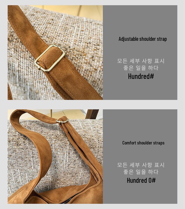 Женская ретро-сумка 2025 - Большая вместимость, Матовая текстура, Универсальная сумка через плечо/тоут