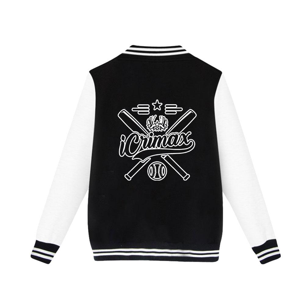 Новые женские мужские куртки куртка-бомбер Icrimax бейсбольная куртка свободного покроя хип-хоп верхняя одежда для пар колледжа одежда