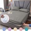 Bed Cover Brushed Fabric Quilted Mattress Protector Waterproof Mattress Topper for Bed Anti-mite Mattress Cover