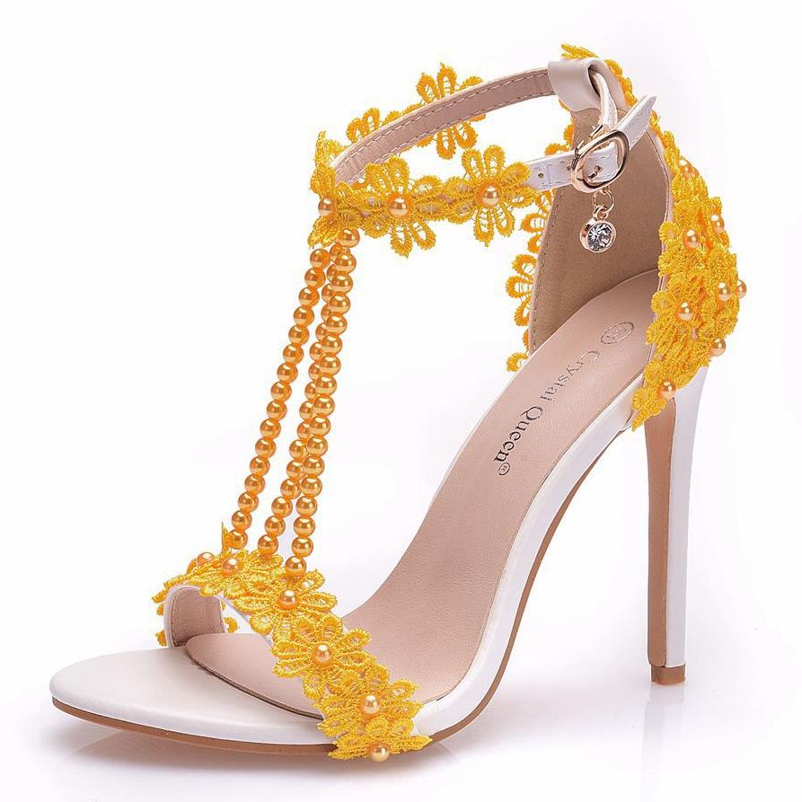 Летние бежевые, зеленые, жемчужные, с открытым носком, на высоком каблуке, на высоком каблуке, свадебные туфли для невесты, женские сандалии большого размера для банкетного платья, большие размеры