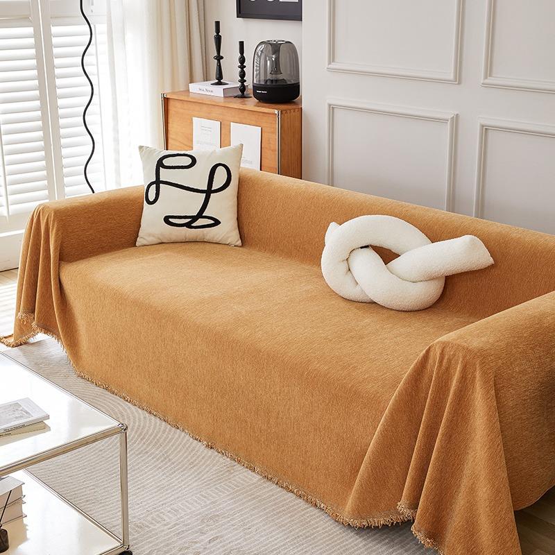 All-season Universal Non-slip Chenille Sofa Cover Simple Design Full Package Cat Scratch-resistant Cross-border