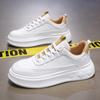 Spring New Men's Shoes Breathable Trend Versatile Board Shoes Inner Height Increase Platform Casual Shoes Sports White Shoes Men