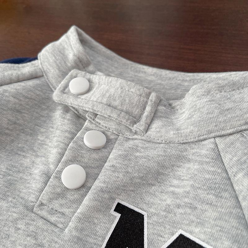 Комплект толстовки с длинным рукавом для мальчиков на весну и осень 2025 года - Комплект-двойка для малышей