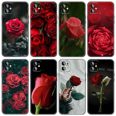 Чехол для телефона с цветами красной розы для iPhone Samsung Galaxy Redmi Xiaomi Oppo OnePlus Note SA 7 8 9 10 11 12 13 14 20 21 22 23 53 54 Pro Max Plus Ultra