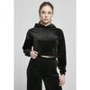 Sweatshirt À Capuche Femme Urban Classics Cropped Velvet Oversized (GT) - Noir - XXL