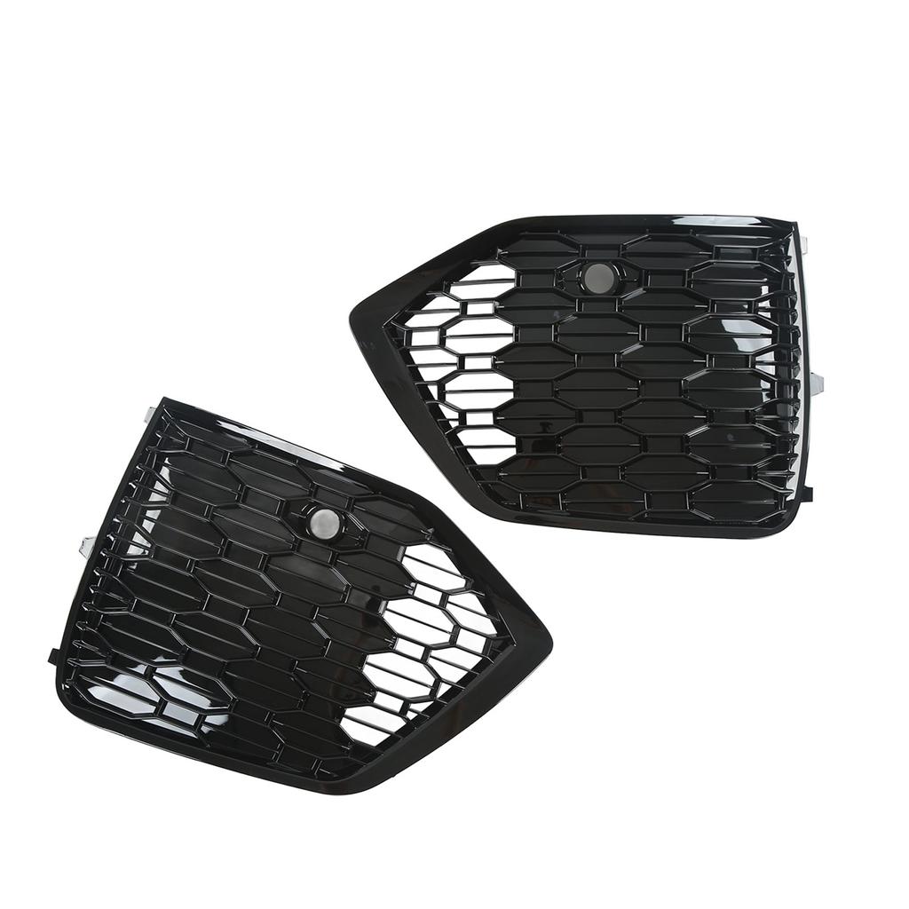 2 шт. Крышка решетки противотуманной фары для стиля RSQ8 Глянцевый черный для Q5 80A Рестайлинг 2021 и