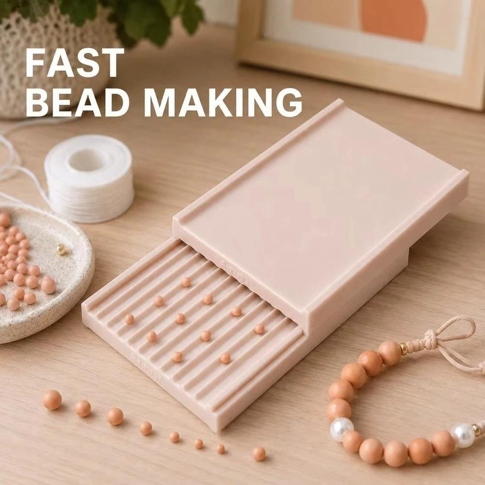 2-4mm Clay Gel Ball Maker Tool 3D Printed Clay Bead Making Plate Gel Bead Roller Pottery Shaping