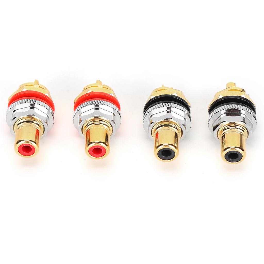 Разъем RCA Monosaudio C401G Чистая медь Позолоченный 24K Разъем RCA гнездовой Клемма