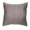 Coussin - DOUCEUR D'INTERIEUR - LINEO TAUPE - Rectangulaire - Rayures - 40x40 Cm