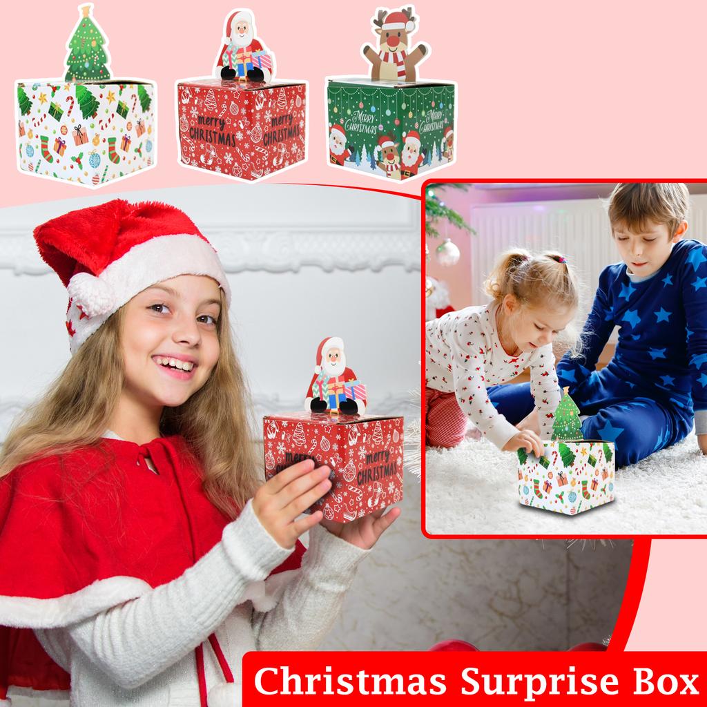 Детская рождественская коробка-сюрприз, Детская рождественская игрушка-сюрприз, Рождественский сюрприз
