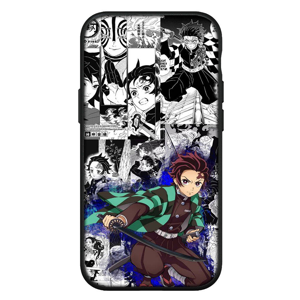 for Samsung Galaxy S25 S24 S23 iPhone 17 16 15 Xiaomi Redmi Note 14 13 12 11 Plus Pro Max Case Demon Slayer Kokushibo Kamado Tanjiro OPPO Huawei Cover