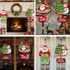Merry Christmas Handmade Christmas Wind Chime DIY Bell Xmas Window Ornament Door Hanging Xmas Decoration