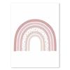Pink Butterfly Wall Art Poster Nursery Canvas Print Painting Sun Rainbow Daisy Heart Posters Decor Kids Room Decorative Gift