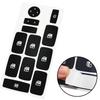 Black Vinyl Material Windows Button Decals Light Penetration Reduction
