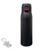 Stainless Steel Water Double Vacuum with Original Tag J-Kitchens Bottle, One-Touch Mug, 500ml, Hot/Cold Insulation, Insulation, Black,