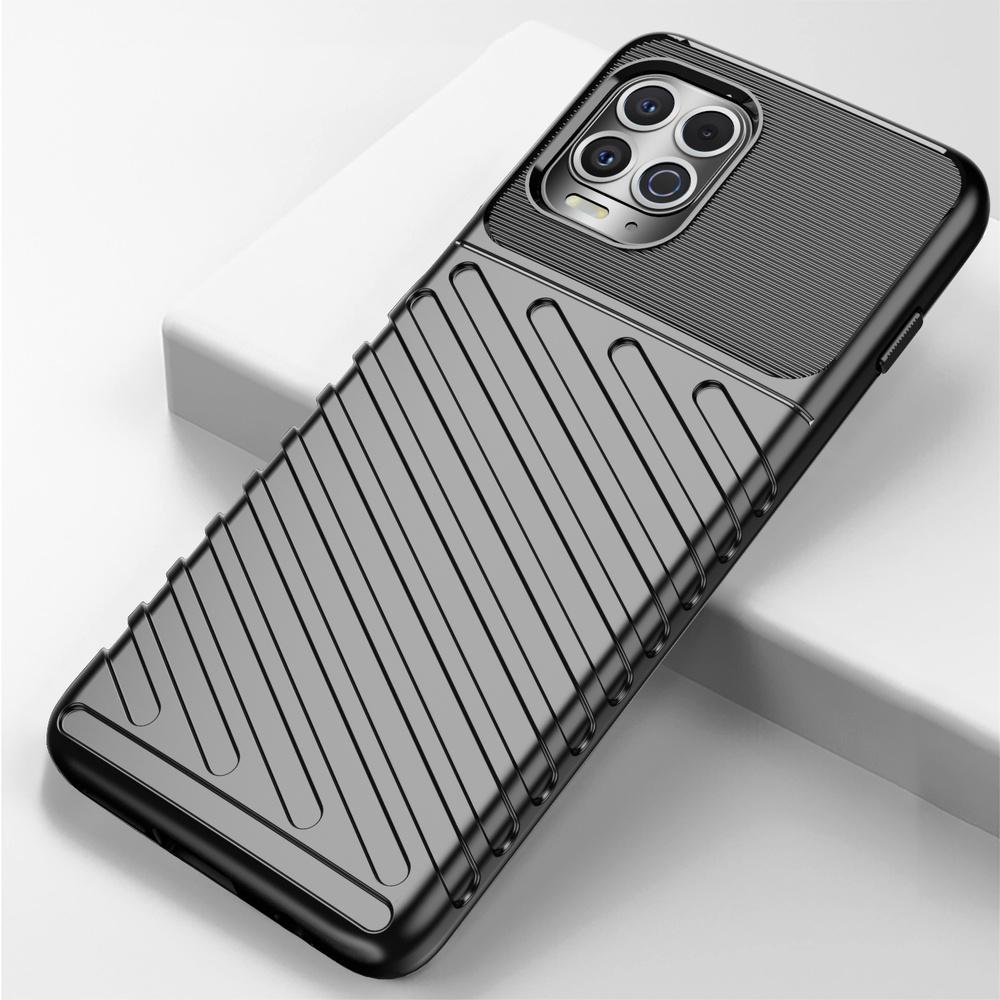 Motorola Moto G100 / Edge S Rugged Flexible Black Case by Thunder Case