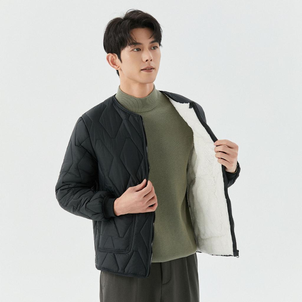 Зимняя утолщенная стеганая теплая рубашка из хлопка с длинными рукавами, свободный воротник на молнии, хлопковая одежда, удобная и стильная, чтобы согреться 2535