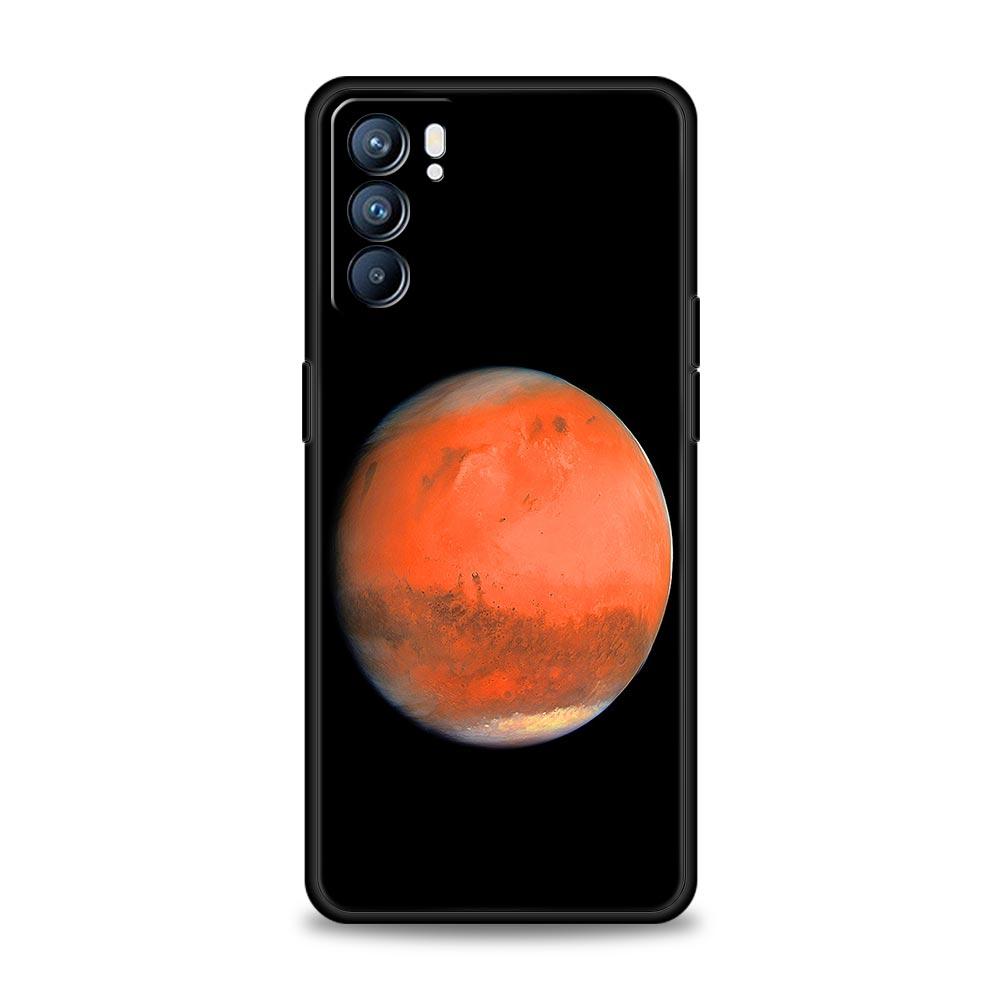 Aesthetic Space Planet Phone Case For Oppo A54 A53 A52 A9 2020 A15 A95 A16 A76 A74 A12 Find X5 Reno7 SE Reno6 Pro Plus 5G Cover