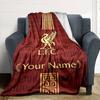 Liverpool Customize Text Blanket Gift Personalized Blanket Soft Warm Cozy Versatile for Seaside Chair Bed Office Four Seasons Universal