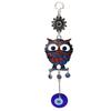 9.3in Blue Evil Eye Owl Pendant Decoration Protection Blessing Lightweight Owl Charm Amulet for