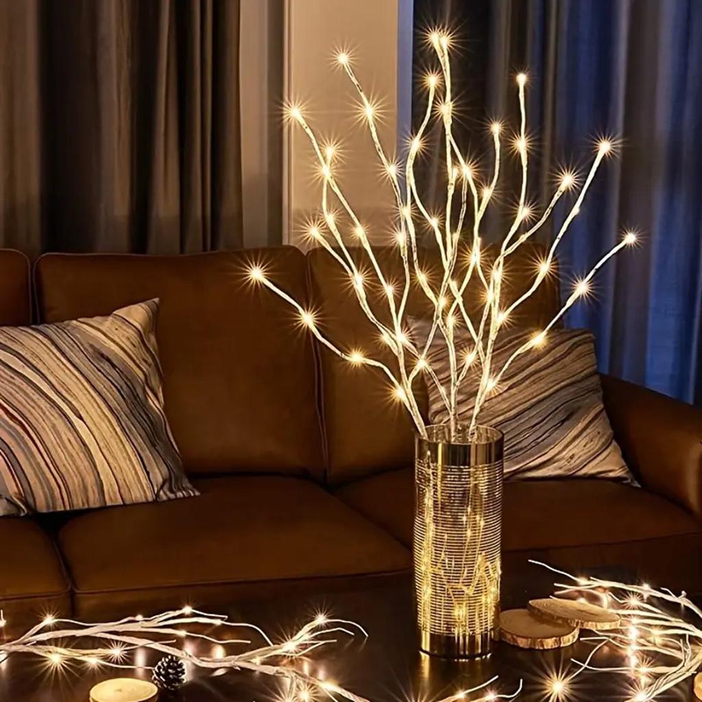 White Birch Branch Light LED Festive Lights Battery Operated For Christmas Party Wedding Decoration Twig Outdoor Lights