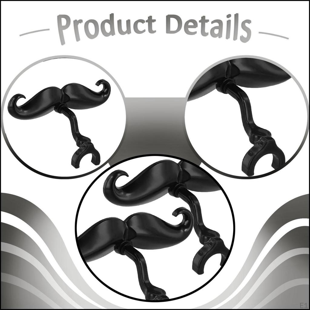 2x Clip on Mustache for Trumpets Trombones Portable Lightweight Brass Instrument Accessories