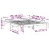 VidaXL Cadre de lit sans matelas blanc 180x200 cm bois massif de pin 3308730