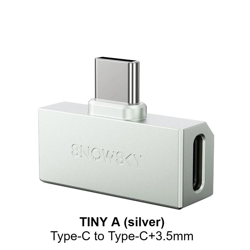 FiiO Snowsky Tiny DAC Headphone Amplifier USB DAC with 3.5/4.4mm/Type-C PEQ Tuning 384kHz/DSD256 Support In-Line Control