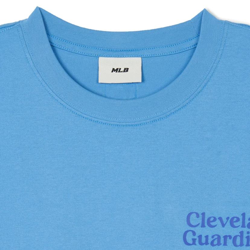 New MLB Drop Shoulder Sleeve T-Shirt Unisex Blue 3ATSV0443-45BLL