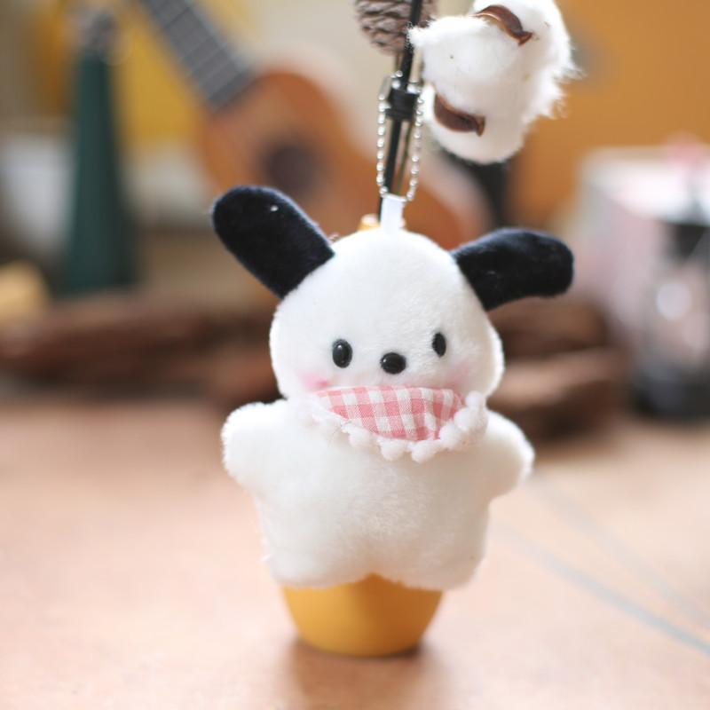 Плюшевый брелок Помпомпурин с шарфом, подвеска на рюкзак, Sanrio, подарок для детей, фанатов
