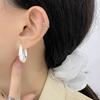 Geometric Faceted Earbuds Fashionable Personality Exaggerated Design Geometric Earrings