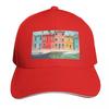 Watercolor Burano quarter in Venice Baseball Cap fashionable Fashion Beach fishing hat Sunscreen Unisexs Womens