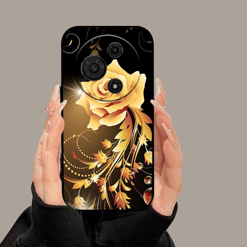 For TCL 605 T517D Case Cute Cartoon Painted Soft Silicone Cover for TCL 60 SE TCL605 60SE Luxury Shockproof Bumper Fundas Cases