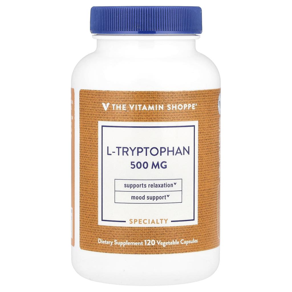 The Vitamin Shoppe, l-tryptophan, 500mg, 120 vegetable capsules