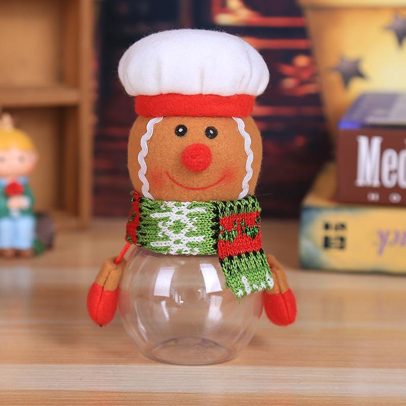 Рождественская банка для конфет, бутылка для хранения, детский сладкий подарок, товары для рождественской вечеринки