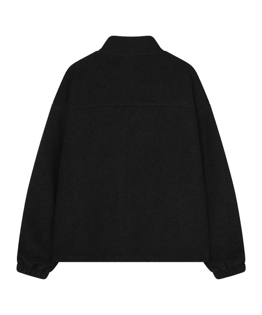 Covernat Wool Zip-Up Jacket Black