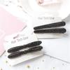 2Pcs Bling Crystal Hairpins Black Hair Clips Headwear for Women Girls Rhinestone Pins Clip Barrette Styling Tools Accessories