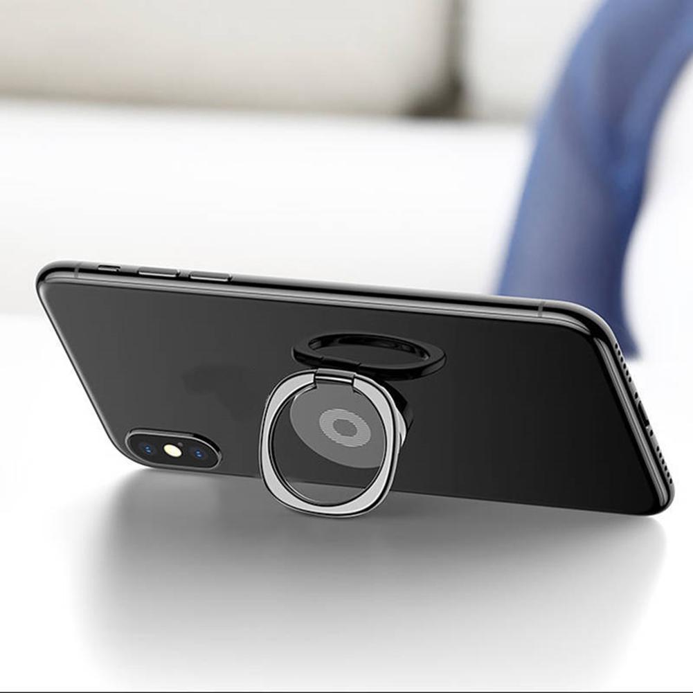 Вращение на 360 градусов Держатель для мобильного телефона Металлический стенд для мобильного телефона Кольцо-пряжка Автомобильный держатель для мобильного телефона Вращаемый