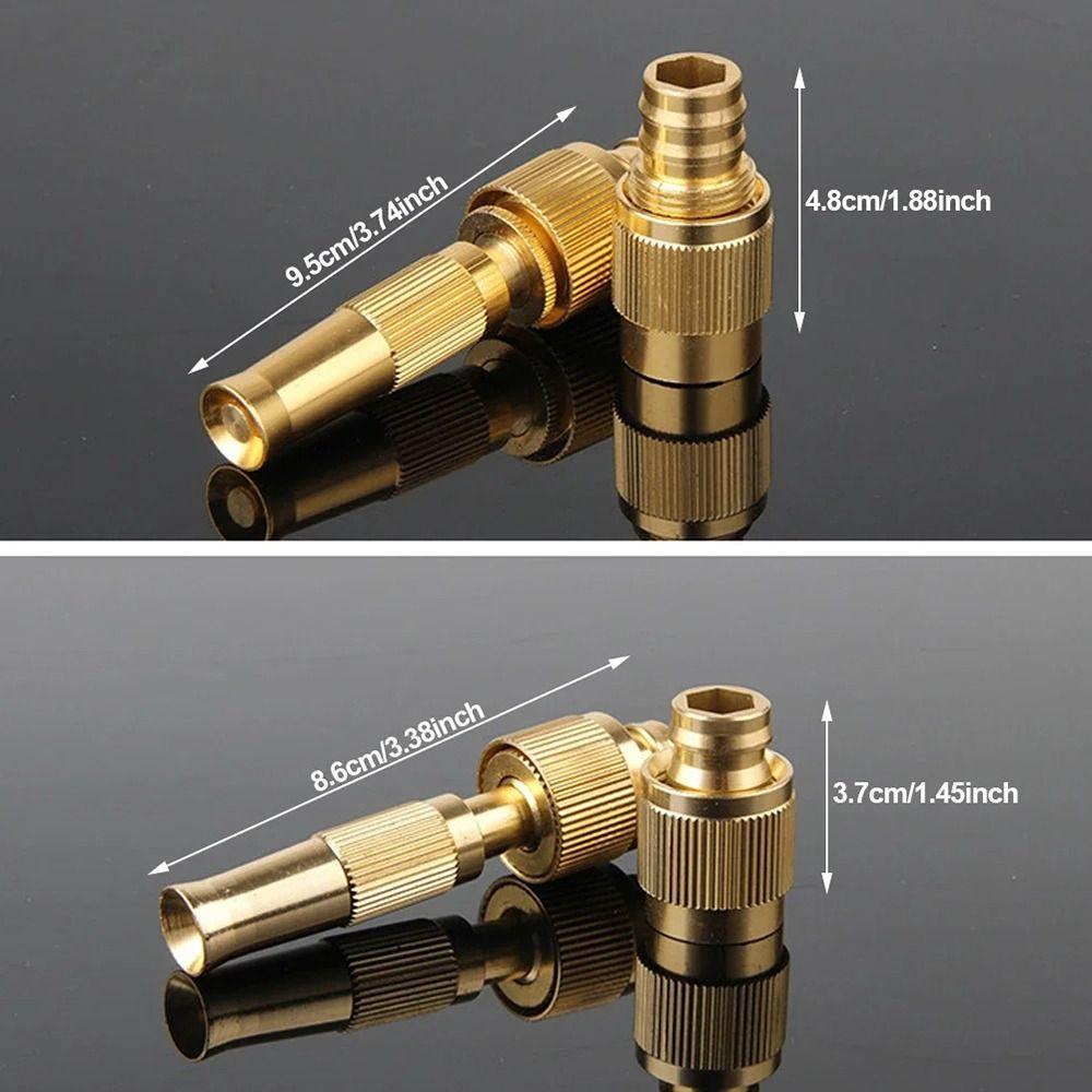 1Set with Quick-connect Connector Water Spray Torch Nozzle Garden Hose Pipe Fitting