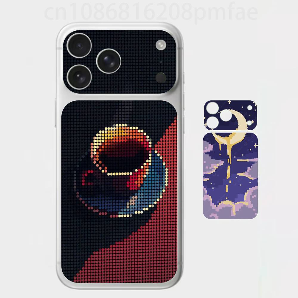 Премиальная виниловая наклейка Pixel World для iPhone 17 Pro/Max, Защитная наклейка на заднюю рамку и камеру (Не чехол)