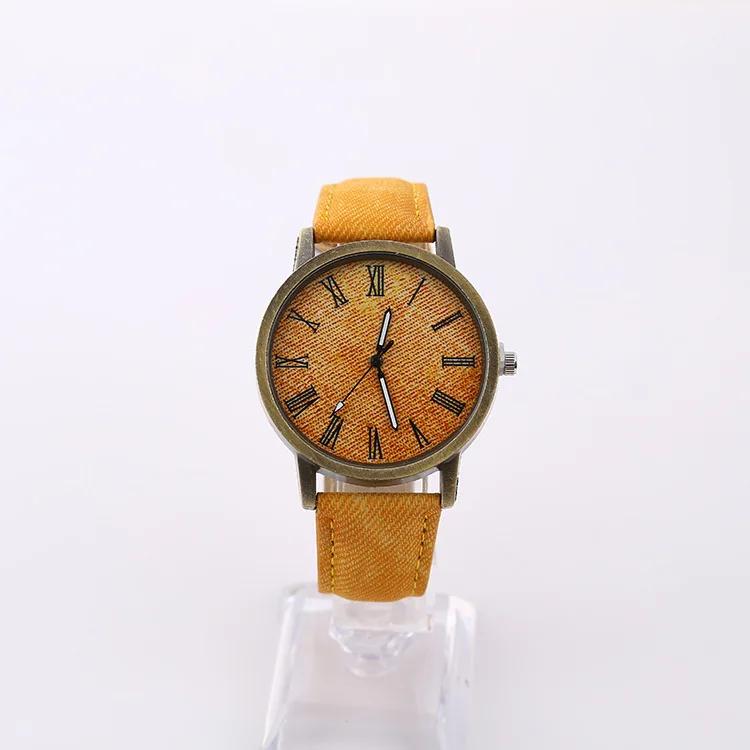 Новые модные повседневные кварцевые часы женские джинсовые кожаные наручные часы женские наручные часы