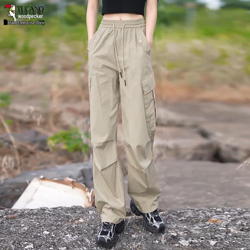 Женские спортивные брюки Woodpecker быстросохнущие свободного кроя - Утягивающие, дышащие, для весны и осени