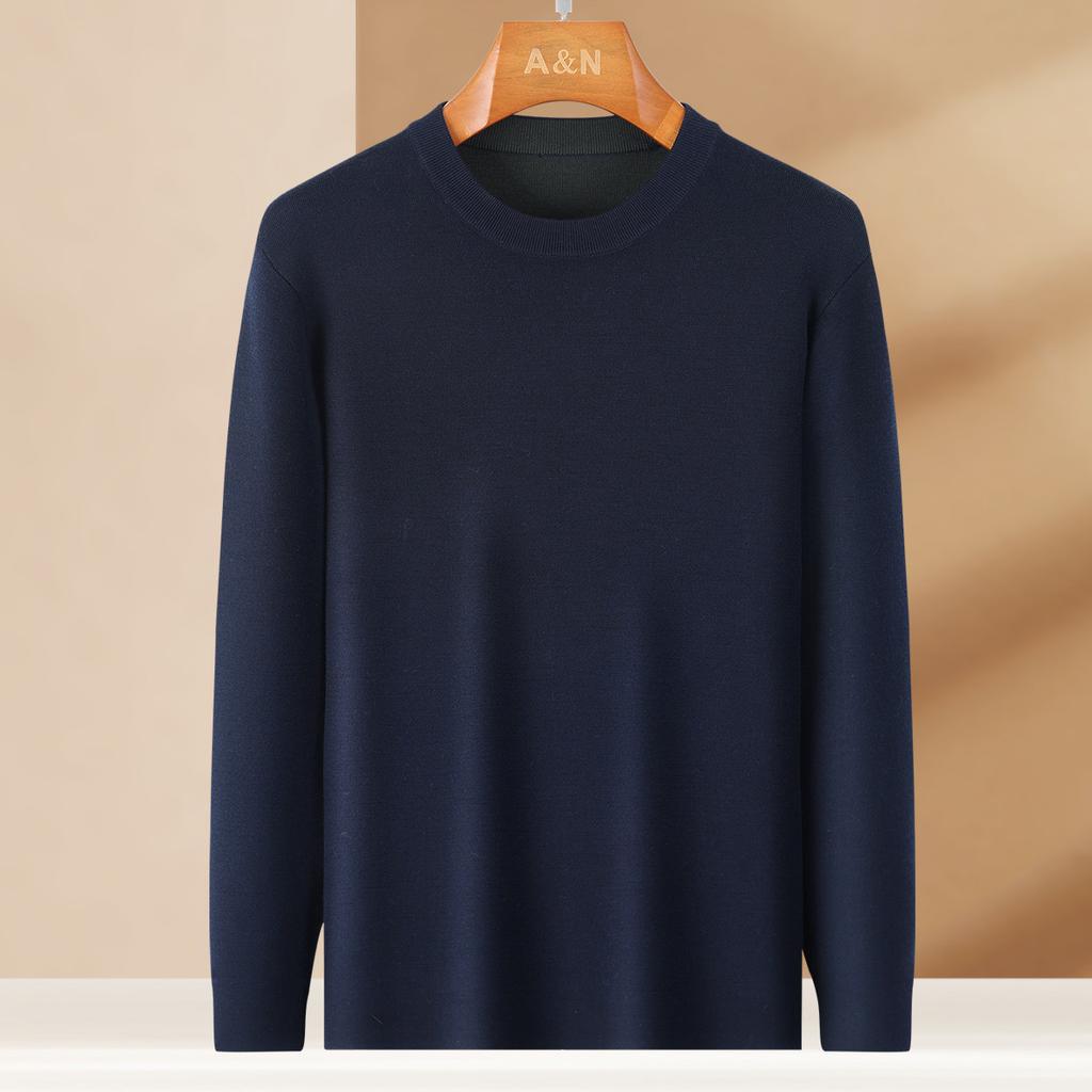 100% precision spun wool&anti shrink machine washable men's wool with four flat and thick air layer in autumn and winter