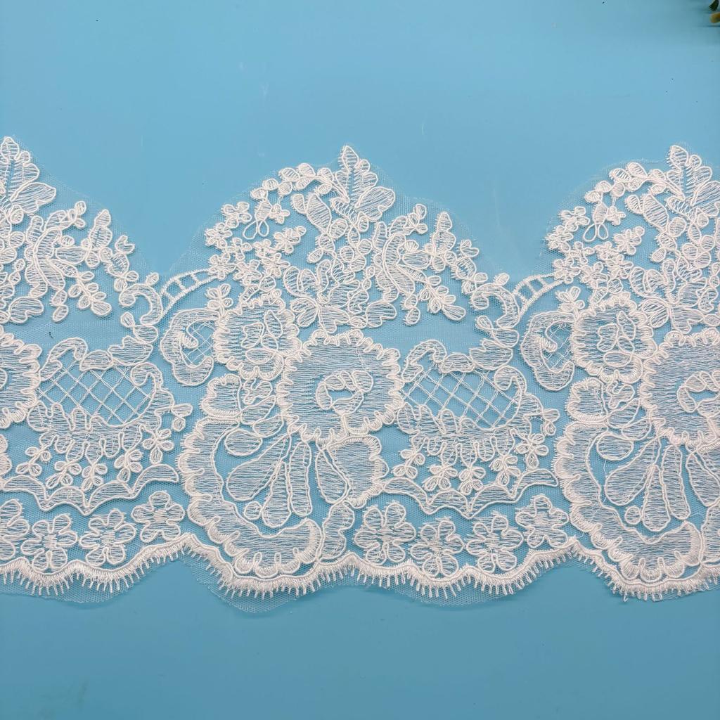 Rope Strand Barcode Embroidery Lace Women Lace Lolita Clothing Hem Accessories