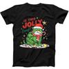 Christmas Cat Xmas Holiday Is This Jolly Enough Funny Gift Black T Shirt 225
