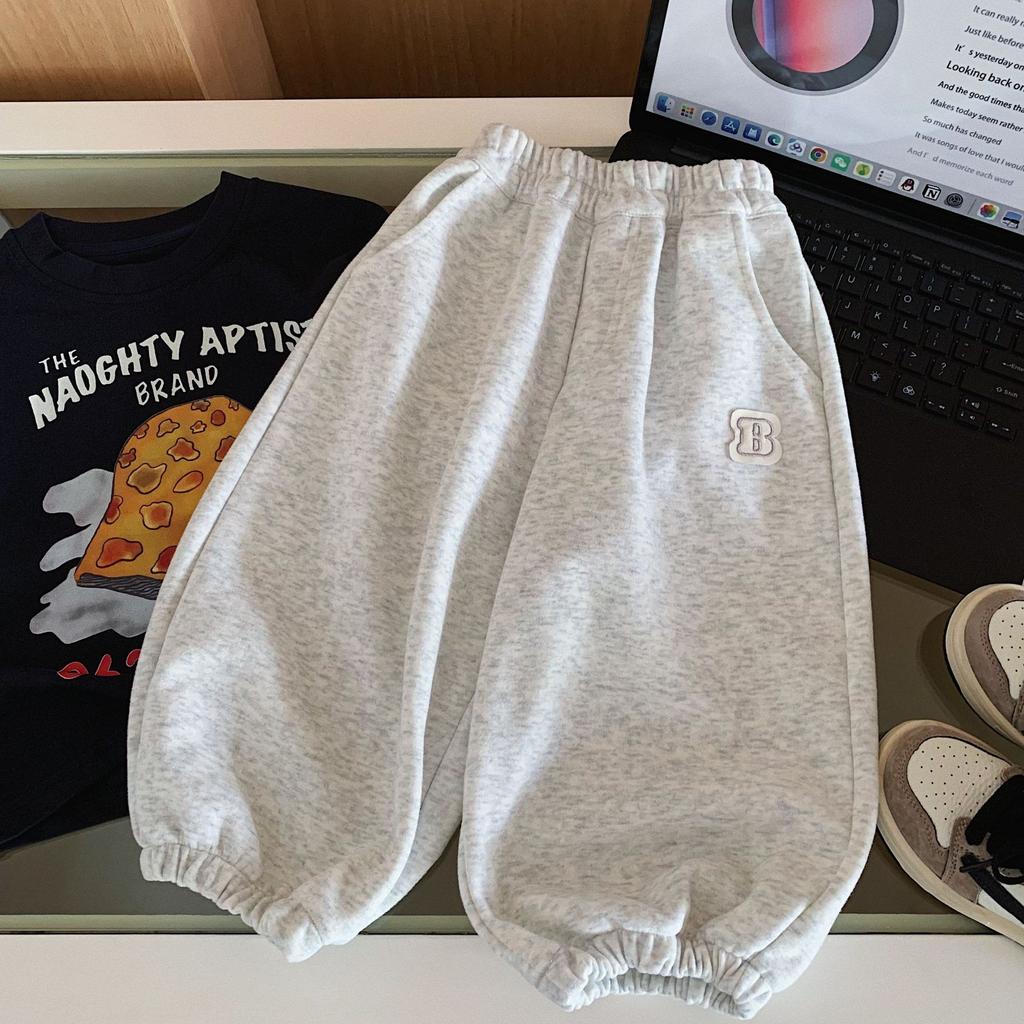 Children'S Pants Autumn New Korean Version Boys Labelled Sweatpants Girl Baby Foreign Style Sweatpants Versatile
