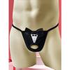 Мужское сексуальное нижнее белье стринг с вырезом в области промежности и забавным принтом в виде бантика, дышащее нижнее белье